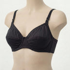 Black bra on a mannequin against a white background